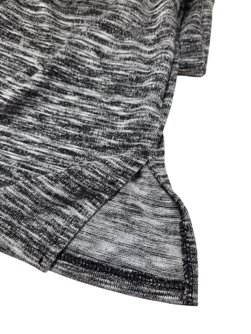 Ginger G Maxi Tank Dress Med Black Gray Marled Knit Sleeveless Stretch USA Y2K - Picture 9 of 12